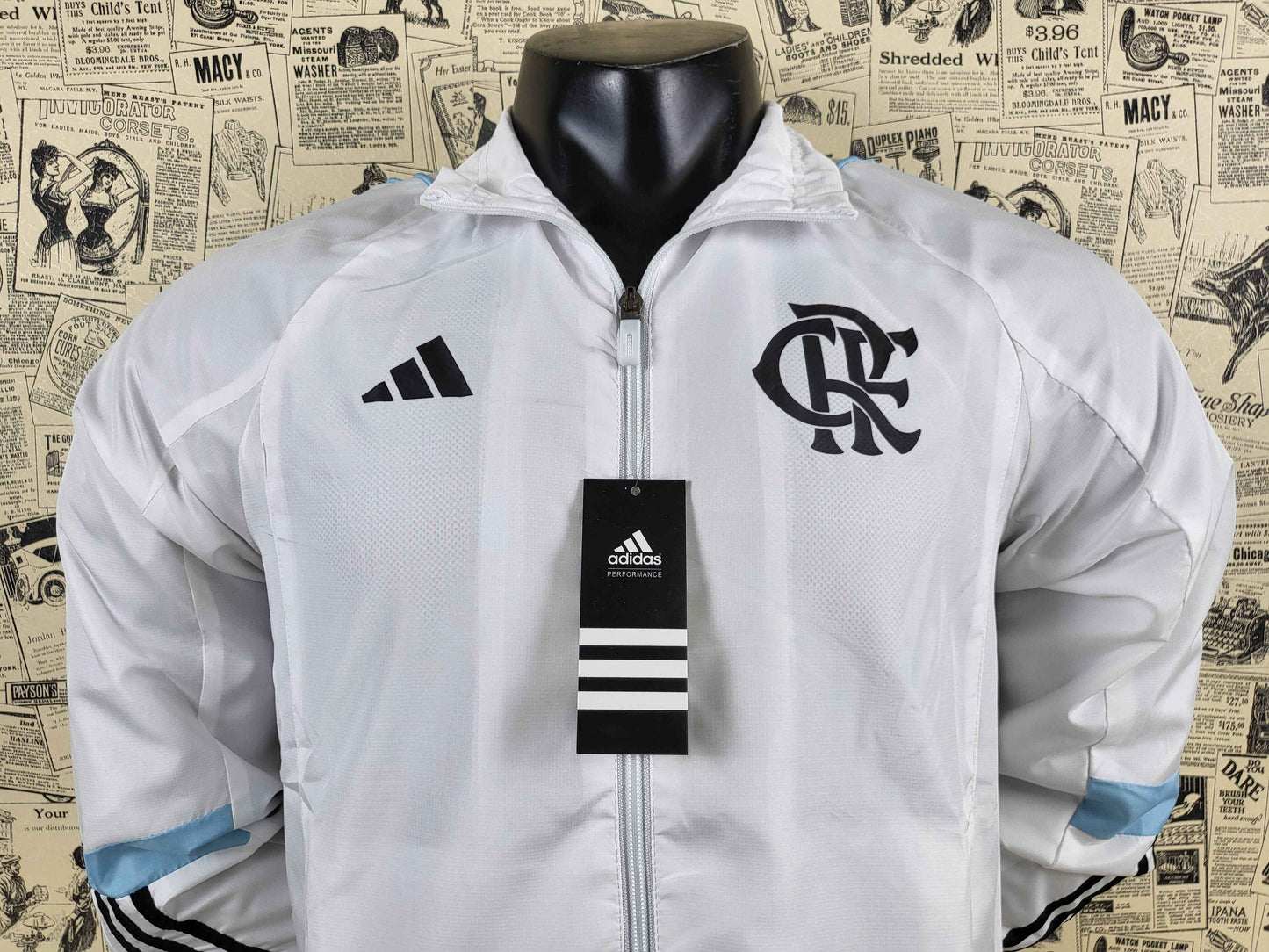 Flamengo White Windbreaker Jacket 2024/25