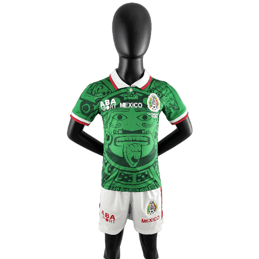 1998 Mexico Retro Kids Home Kit - JERSEY4ALL