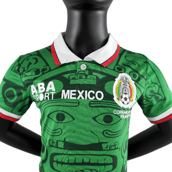 1998 Mexico Retro Kids Home Kit - JERSEY4ALL