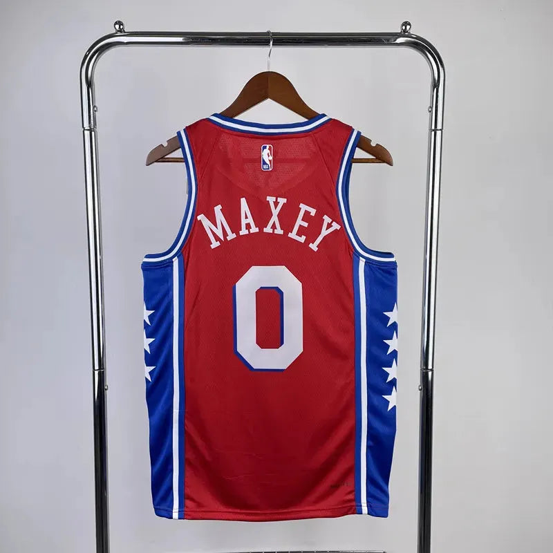 Philadelphia 76ers MAXEY 0 NBA Basket Jersey