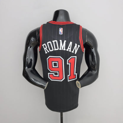 Chicago Bulls 91 Rodman NBA Basket Jersey