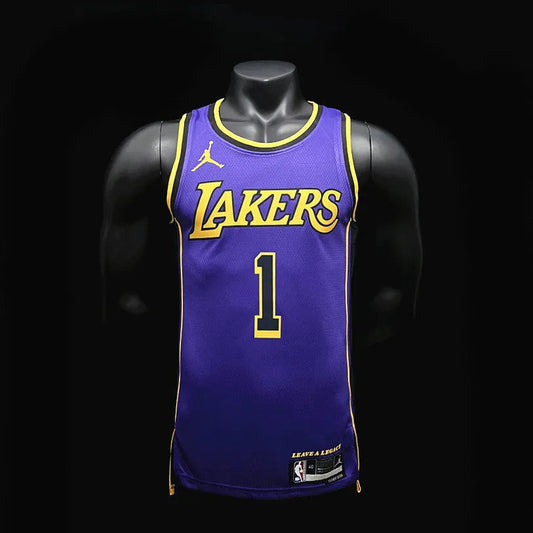 Los Angeles Lakers 1 RUSSELL NBA Basket Jersey