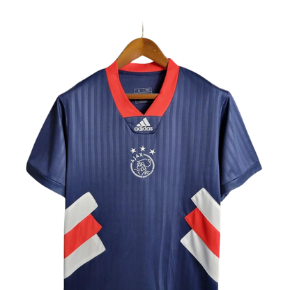 23/24 Ajax Icon Blue kit Embroidery Logo