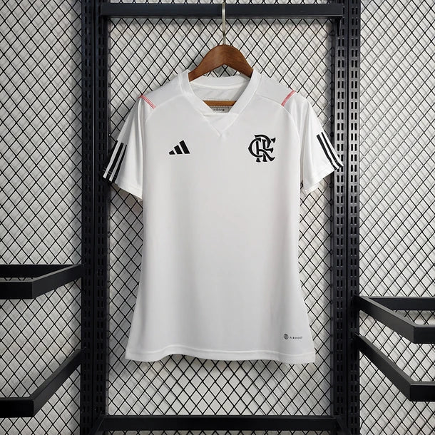 White Flamengo 2023/24 Women's Training Jersey