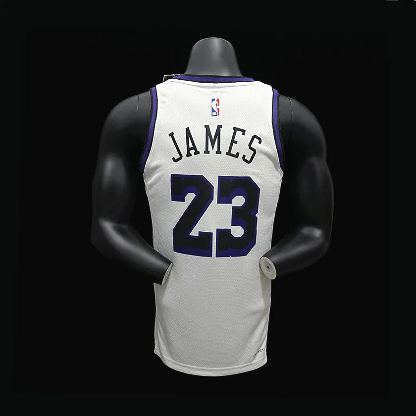 Los Angeles Lakers JAMES 23 NBA Basket Jersey