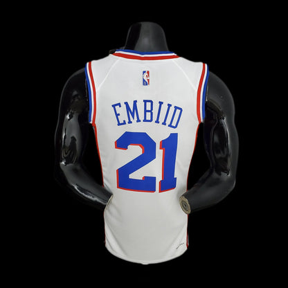 Philadelphia 76ers 21 EMBIID NBA Basket Jersey