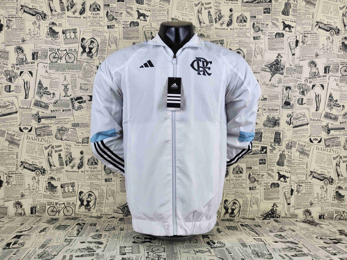 Flamengo White Windbreaker Jacket 2024/25