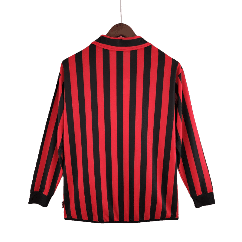 AC Milan Retro 1999/2000 Long Sleeve Home - JERSEY4ALL