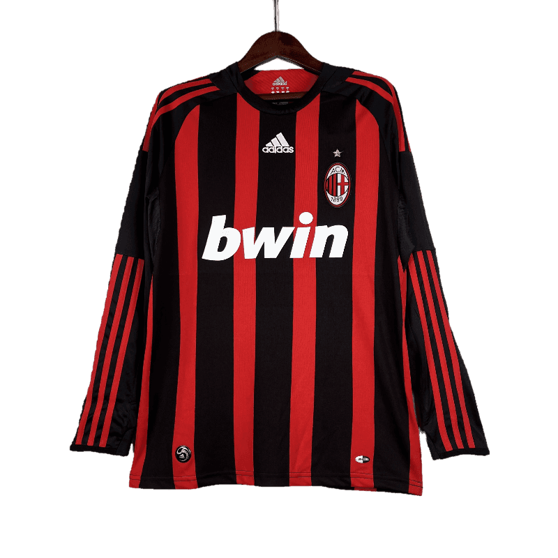 AC Milan Retro 2008/09 Long Sleeve Home - JERSEY4ALL