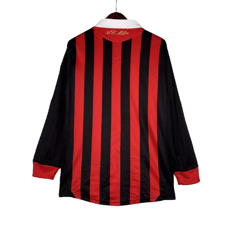 AC Milan Retro 2009/10 Long Sleeve Home - JERSEY4ALL