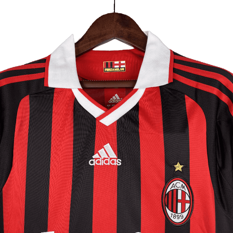 AC Milan Retro 2009/10 Long Sleeve Home - JERSEY4ALL