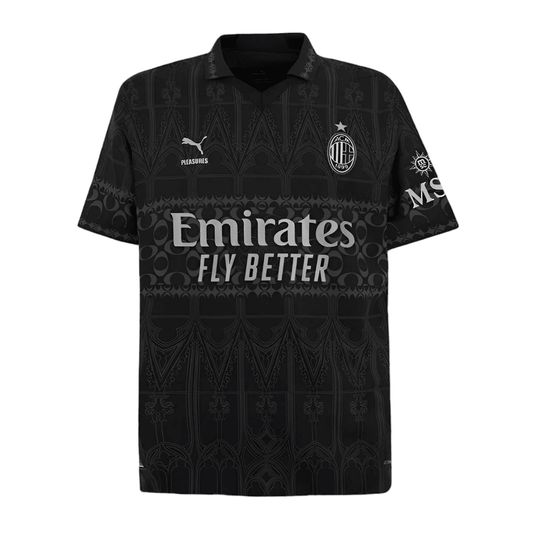 AC Milan x Pleasures 23/24 Black - JERSEY4ALL