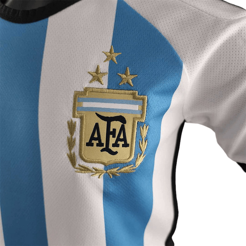 Argentina 2022 Kids 3 Star Home - JERSEY4ALL