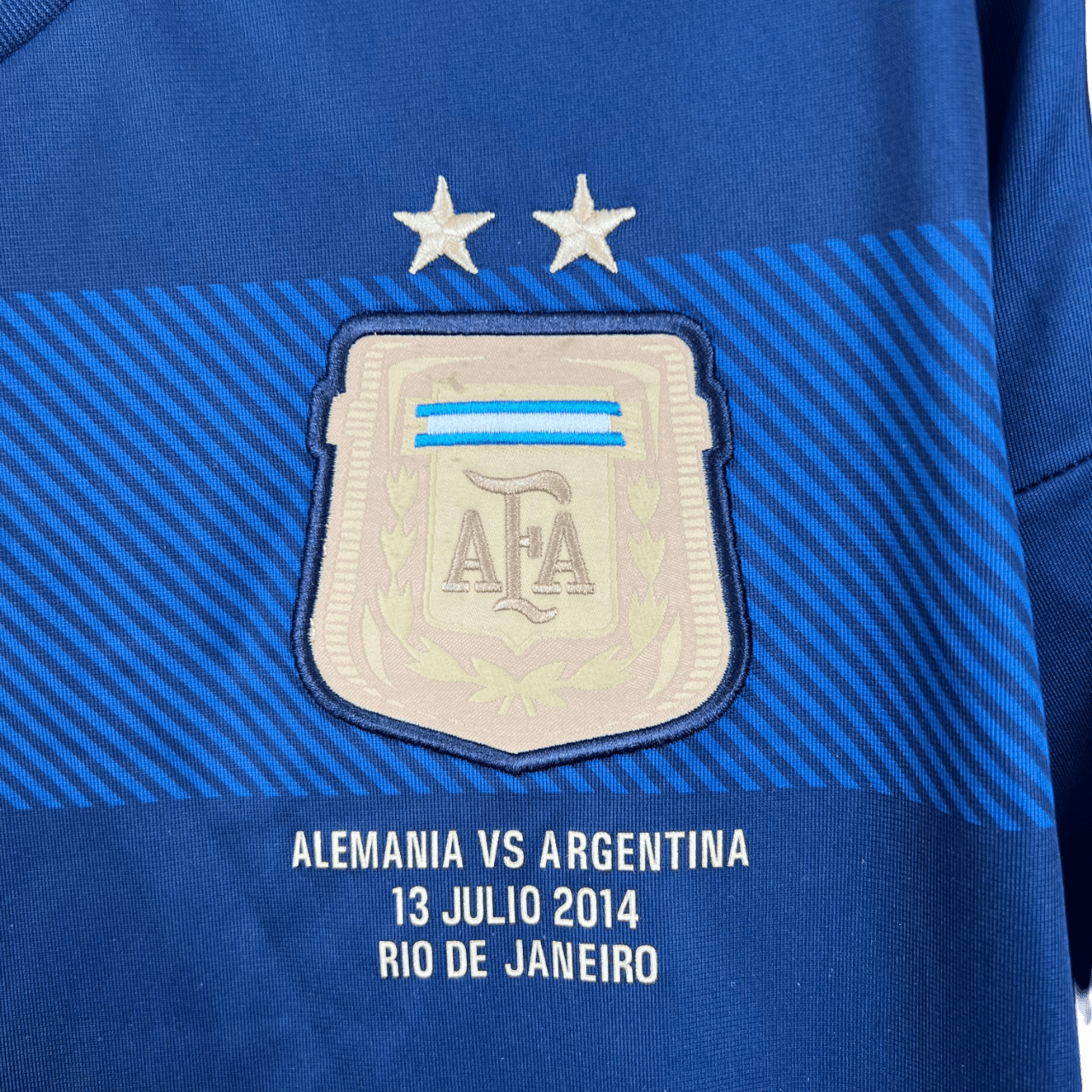 Argentina Retro 2014 Long Sleeve Away - JERSEY4ALL