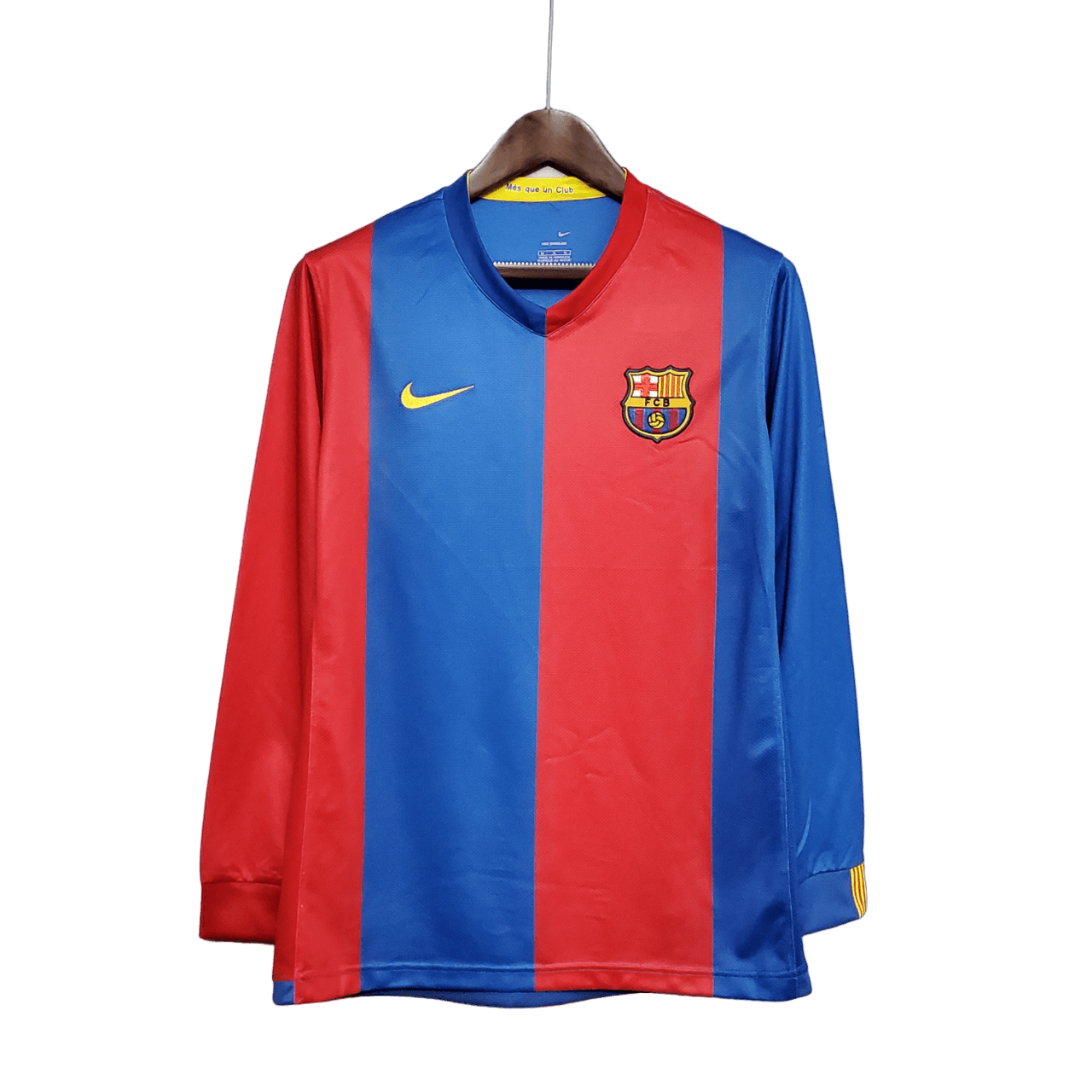 Barcelona Retro 06/07 Long Sleeve Home - JERSEY4ALL