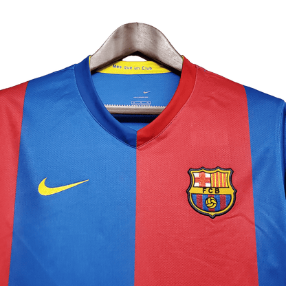 Barcelona Retro 06/07 Long Sleeve Home - JERSEY4ALL