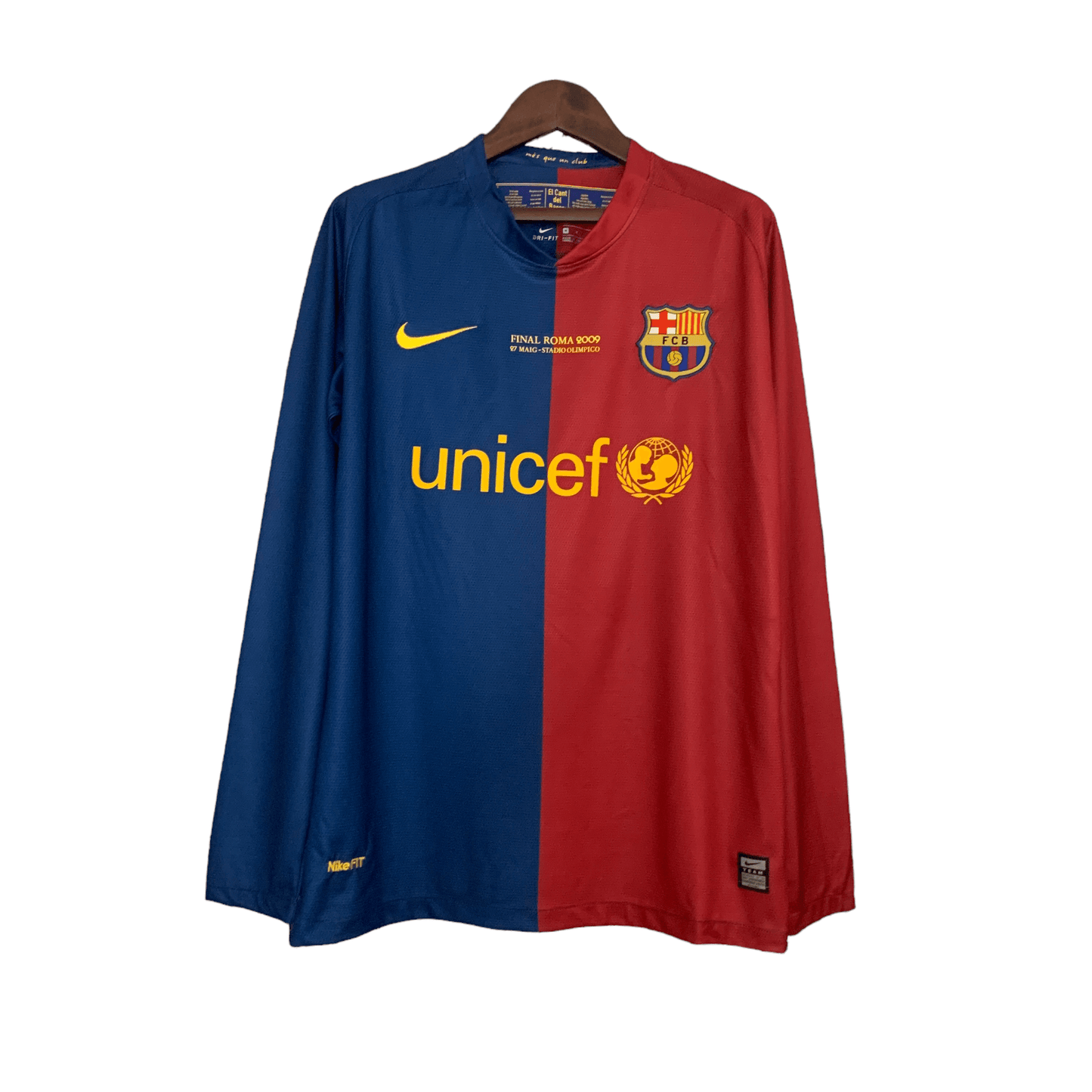 Barcelona Retro 08/09 Long Sleeves Home - JERSEY4ALL