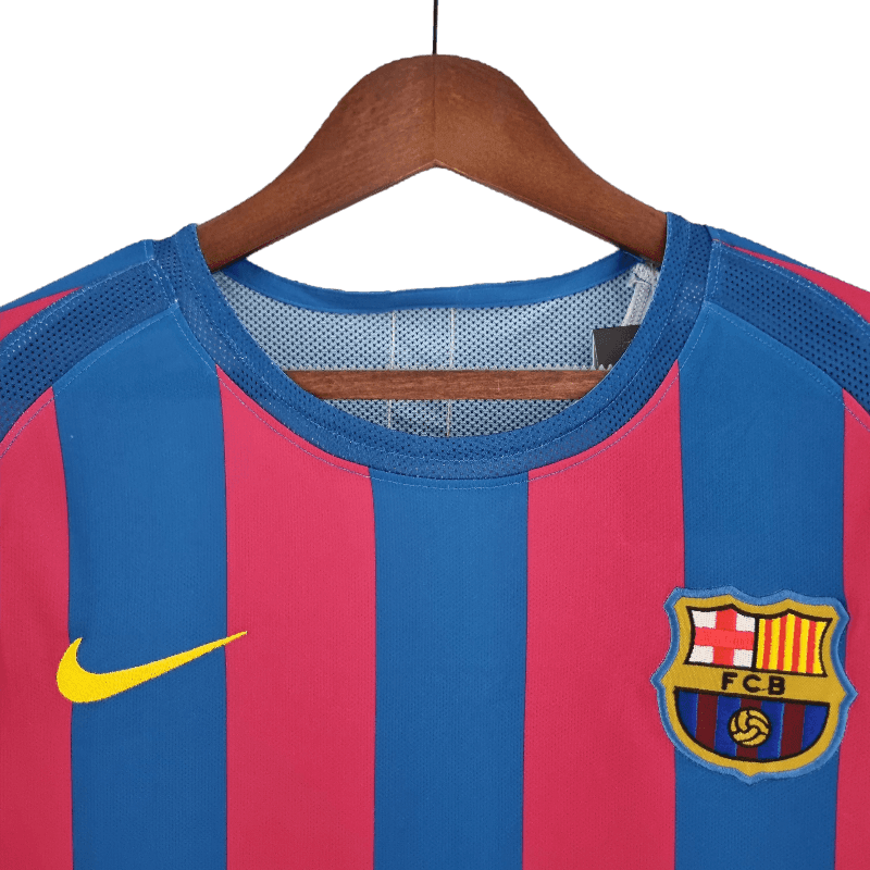 Barcelona Retro 2005/06 Long Sleeve Home - JERSEY4ALL