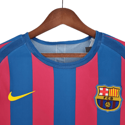 Barcelona Retro 2005/06 Long Sleeve Home - JERSEY4ALL