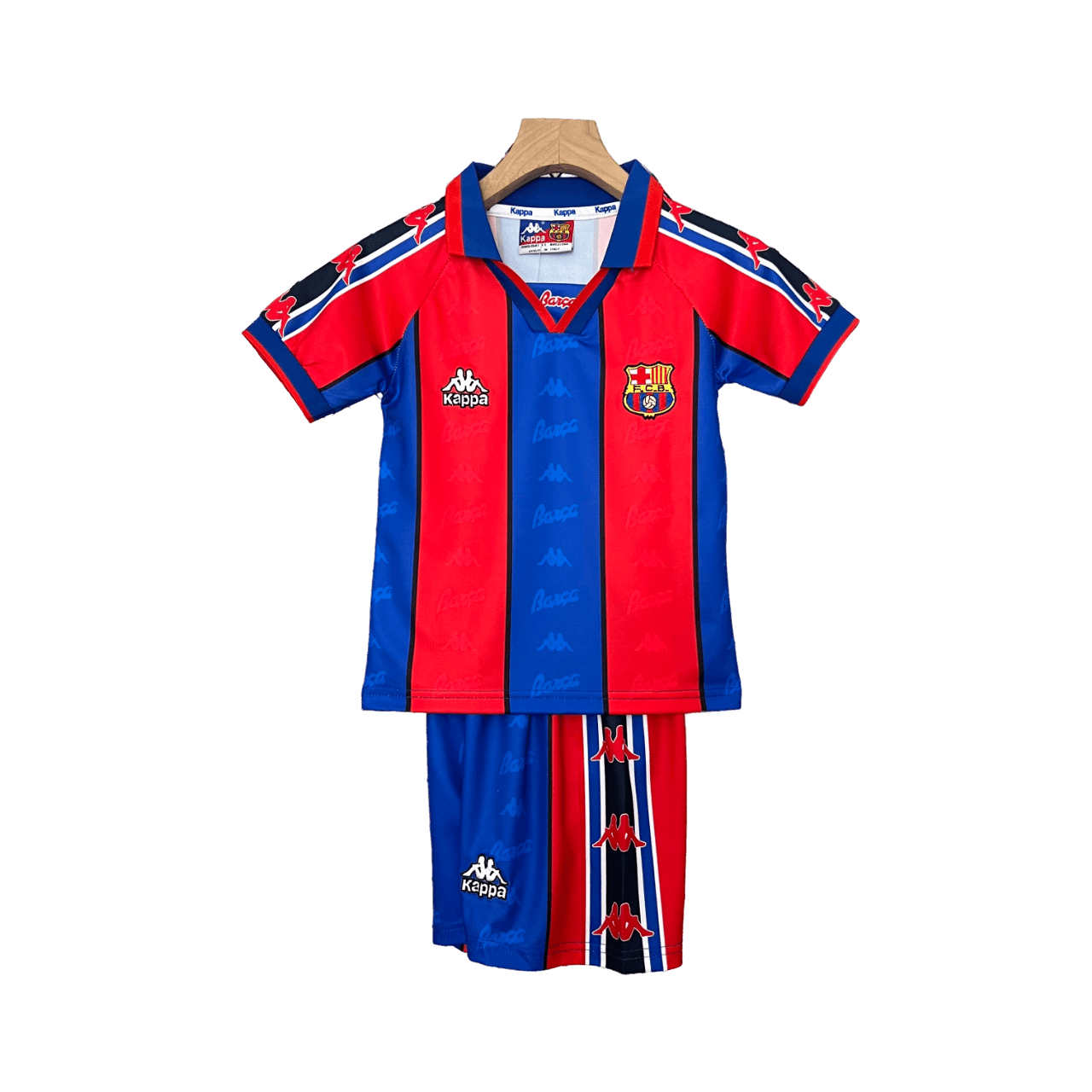 Barcelona Retro 95-97 Kids Home - JERSEY4ALL