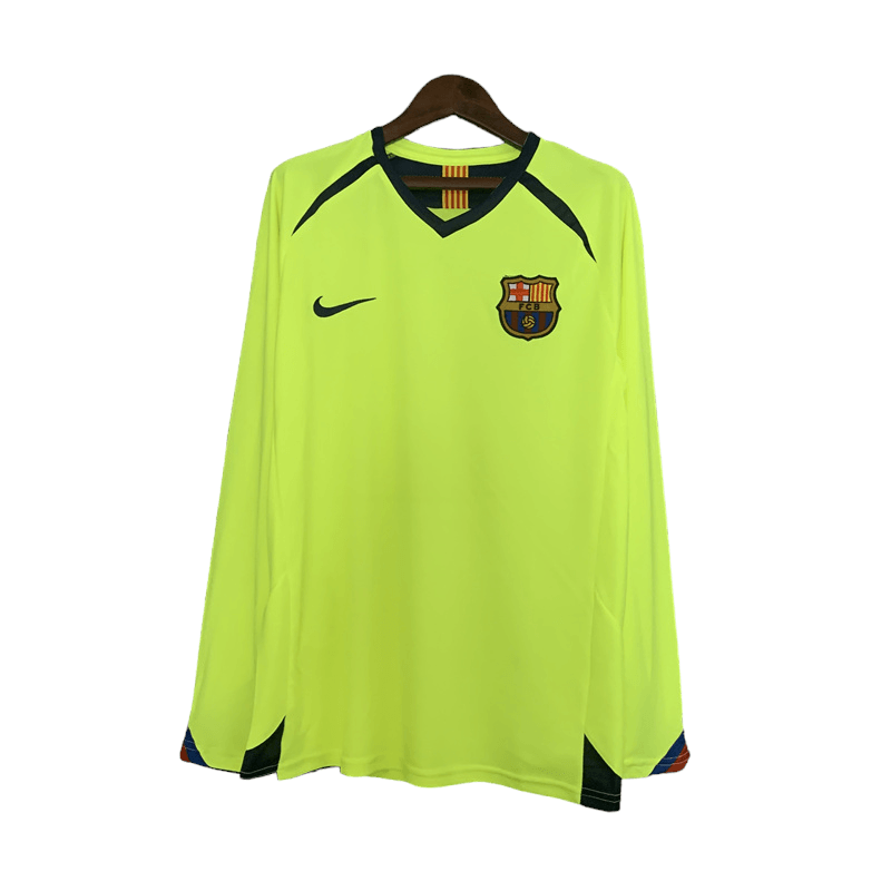 Barcelona Retro Long Sleeve 05/06 Away - JERSEY4ALL