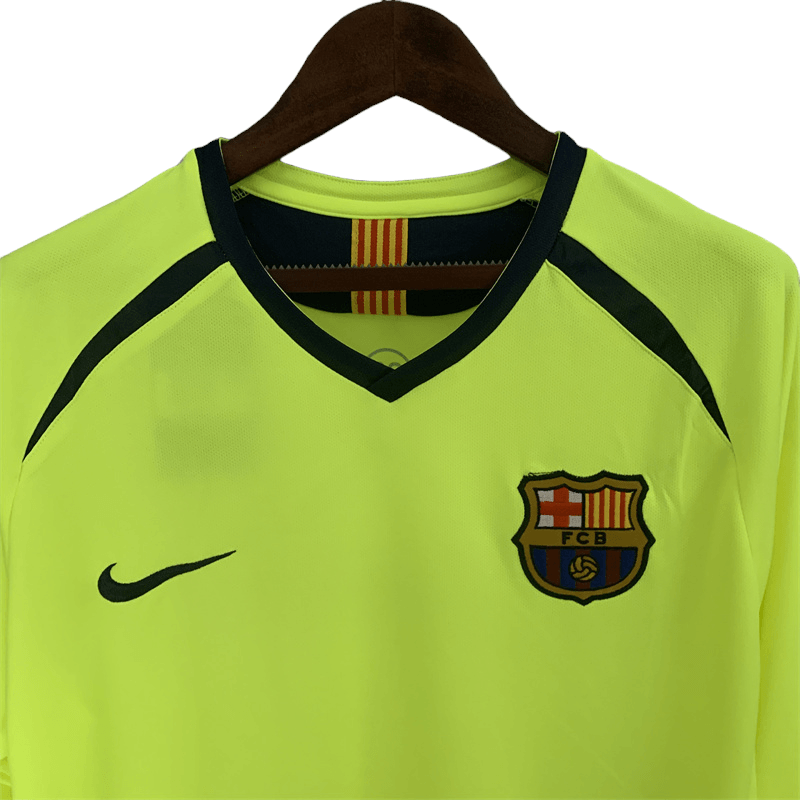 Barcelona Retro Long Sleeve 05/06 Away - JERSEY4ALL