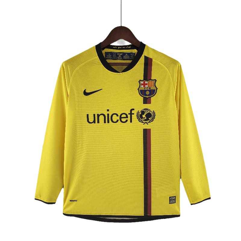 Barcelona Retro Long Sleeve 08/09 Away - JERSEY4ALL