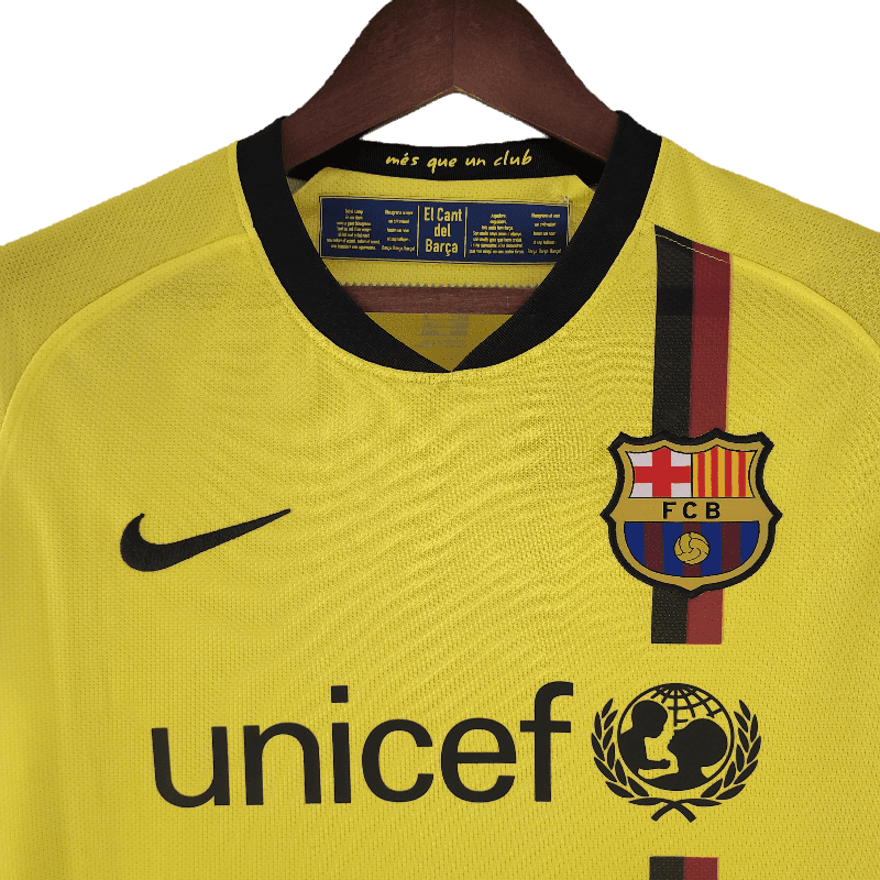 Barcelona Retro Long Sleeve 08/09 Away - JERSEY4ALL