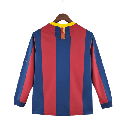 Barcelona Retro Long Sleeve 10/11 UEFA Champions League Home - JERSEY4ALL