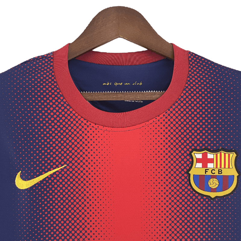 Barcelona Retro Long Sleeve 12/13 Home - JERSEY4ALL