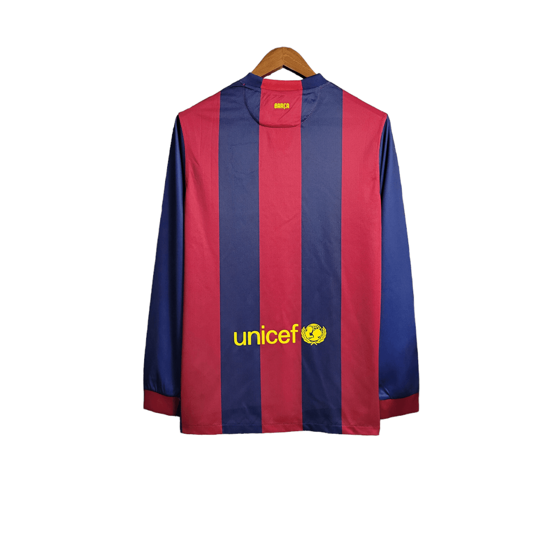 Barcelona Retro Long Sleeve 14/15 Away - JERSEY4ALL