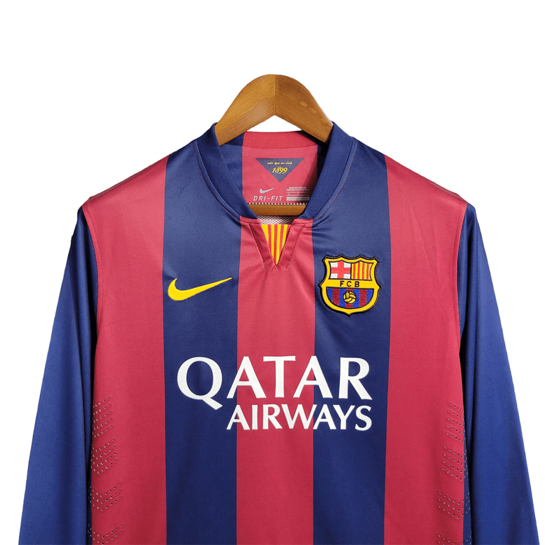 Barcelona Retro Long Sleeve 14/15 Away - JERSEY4ALL