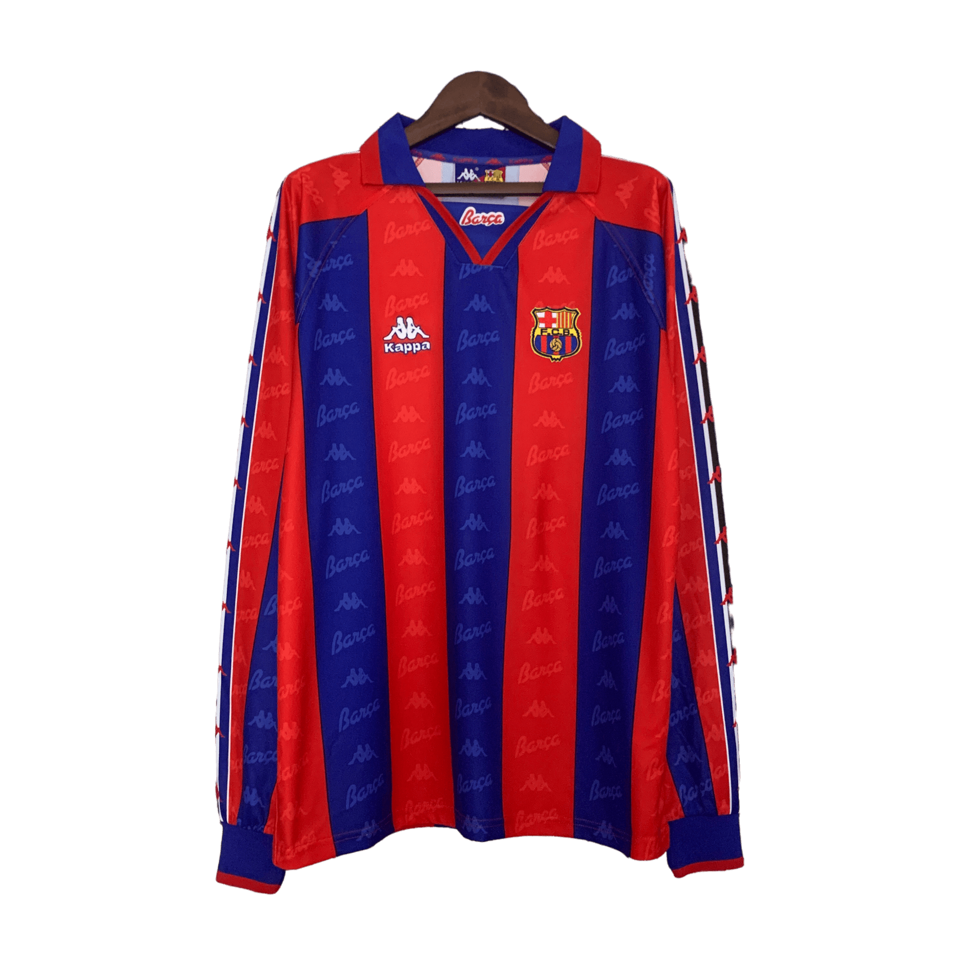 Barcelona Retro Long Sleeve 96/97 Home - JERSEY4ALL