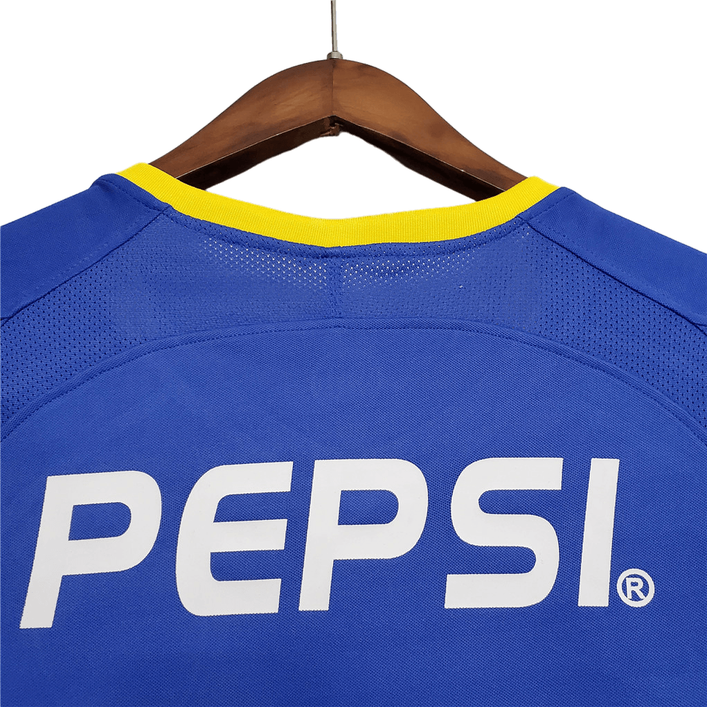 Boca Juniors Retro 03/04 Long Sleeve Home - JERSEY4ALL