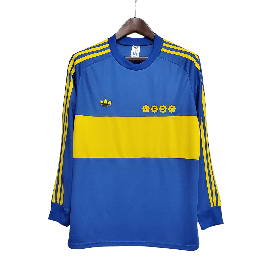 Boca Juniors Retro 81 Long Sleeve Home - JERSEY4ALL