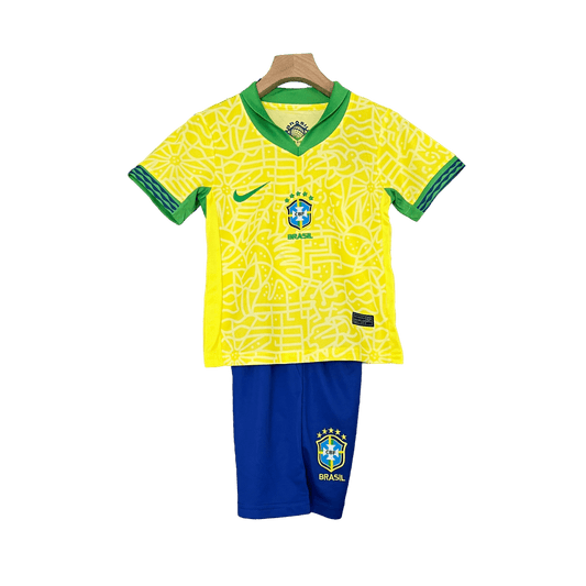 Brazil 2024 Kids Home - JERSEY4ALL