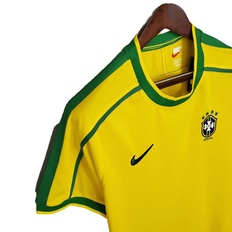 Brazil Retro 1998 Home - JERSEY4ALL