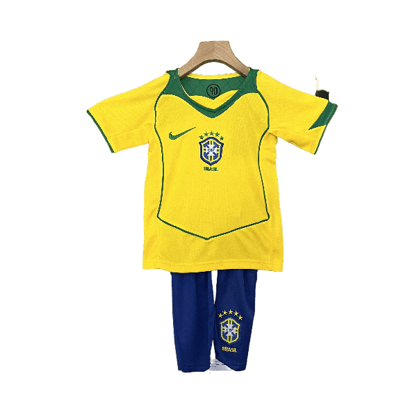 Brazil Retro 2004 Kids Home - JERSEY4ALL