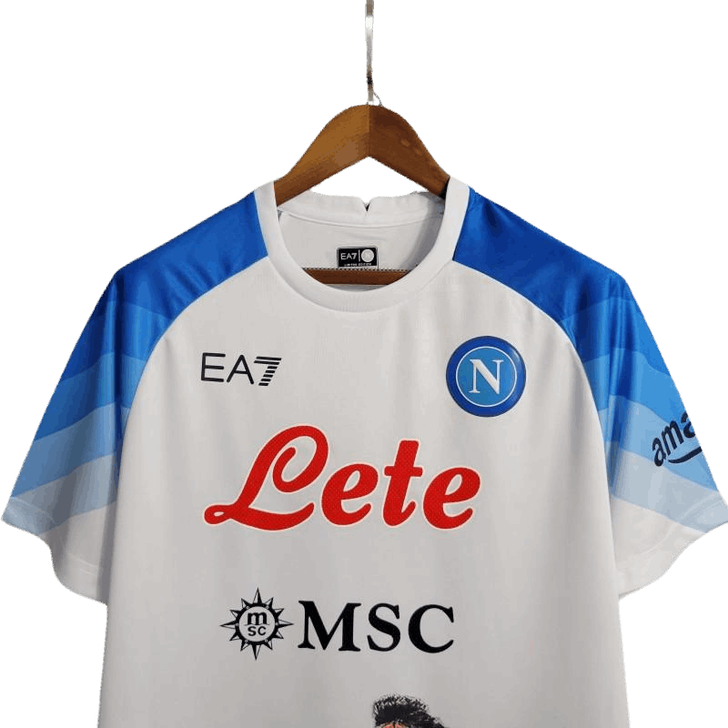 Maillot blanc Napoli Face Game Lozano 23-24