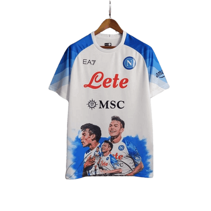 Maillot blanc Napoli Face Game Lozano 23-24