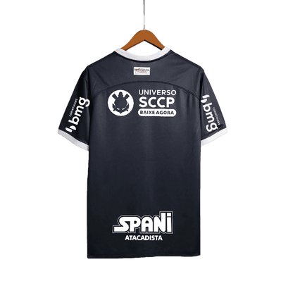 Corinthians + All Sponsors Black Jersey - JERSEYS4ALL