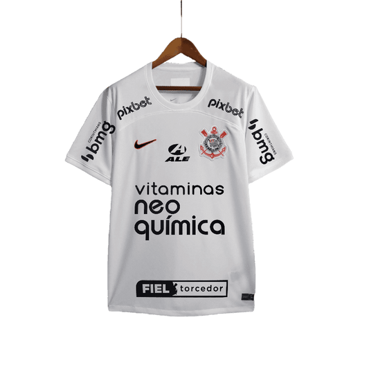 Corinthians + All Sponsors White Jersey - JERSEYS4ALL