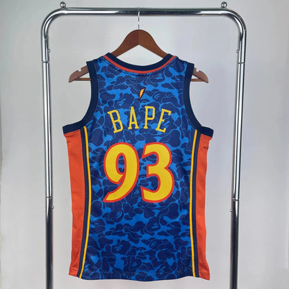 Bape Golden State Warriors 93 BAPE NBA Basket Jersey