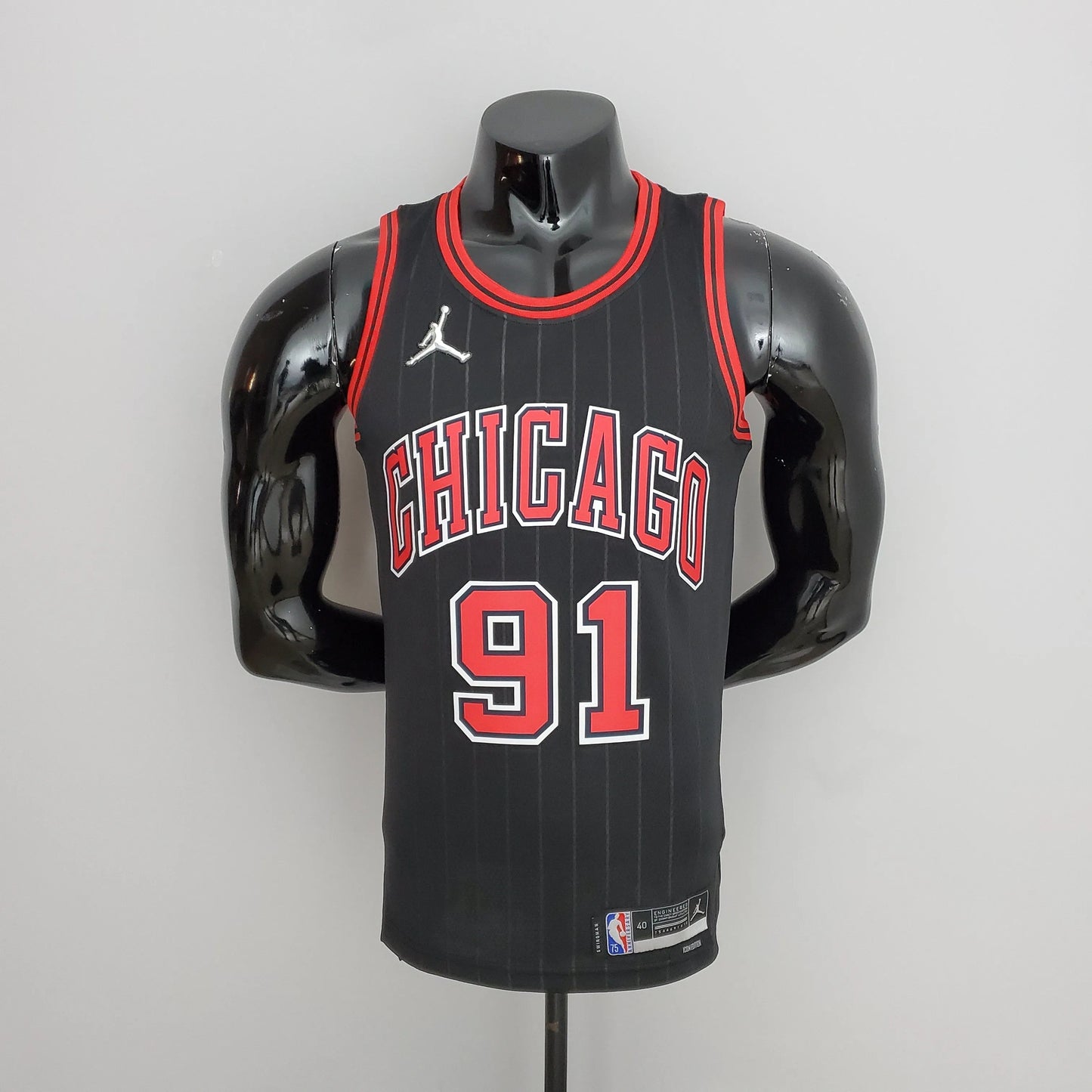 Chicago Bulls 91 Rodman NBA Basket Jersey