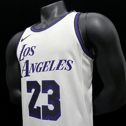 Los Angeles Lakers JAMES 23 NBA Basket Jersey