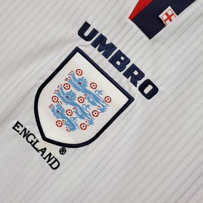 England Retro Long Sleeve 1998 Home - JERSEYS4ALL