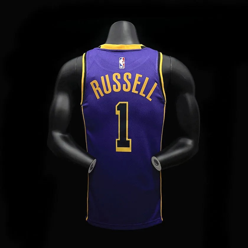 Los Angeles Lakers 1 RUSSELL NBA Basket Jersey