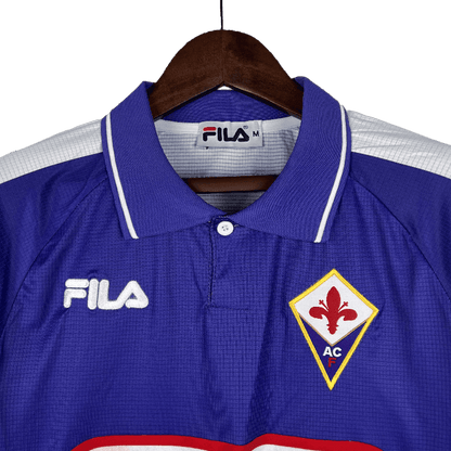 Fiorentina Retro long Sleeve 1998 Home - JERSEYS4ALL