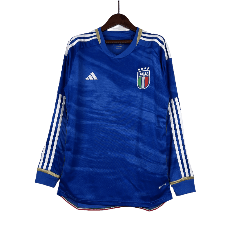 Italy 2023 Long Sleeve Home - JERSEYS4ALL