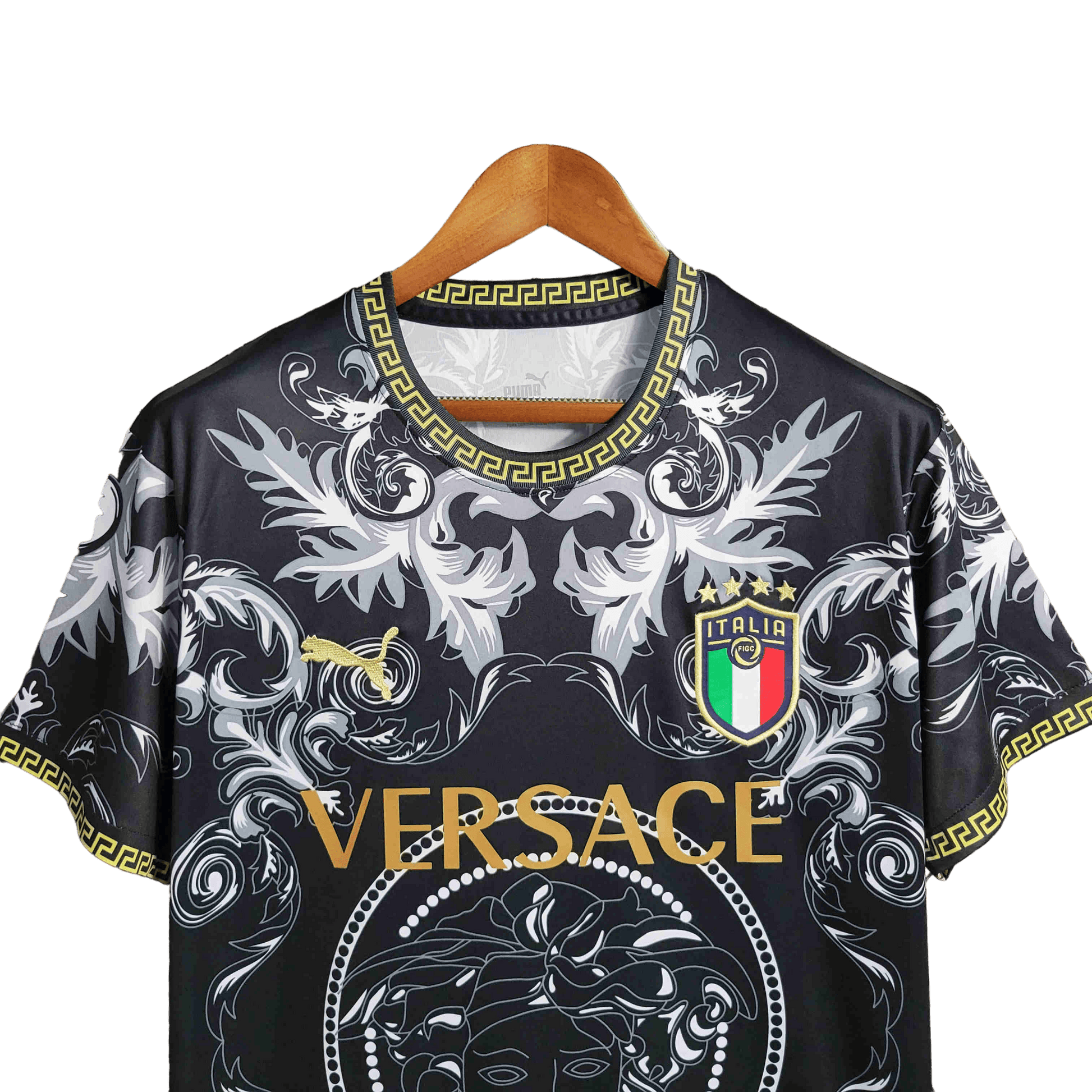 Italy 23/24 Versace Black - JERSEYS4ALL